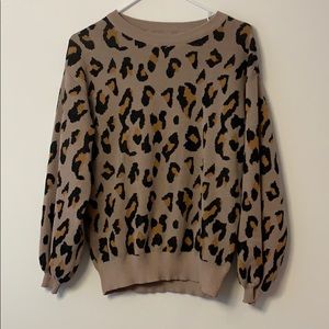 Mauve Leopard Sweater